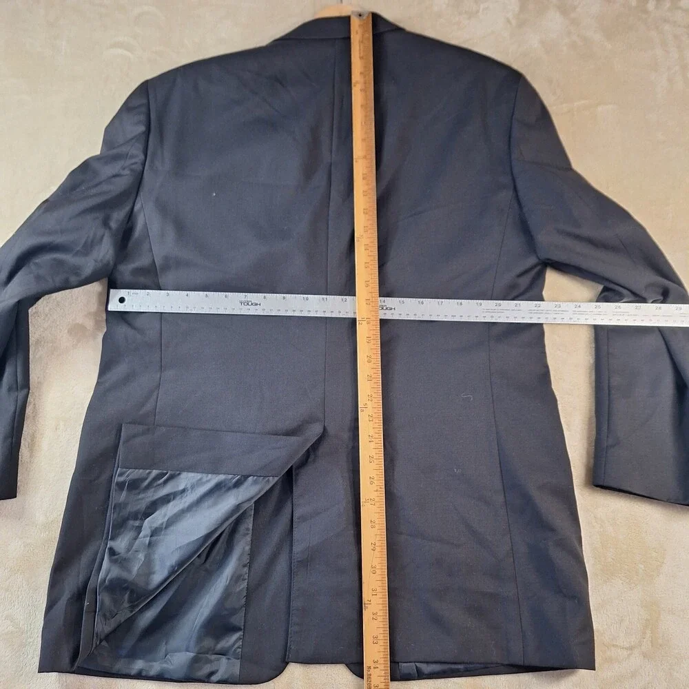 Lauren Ralph Lauren Blazer Men's 46L Wool Black Single Breasted Single Vented